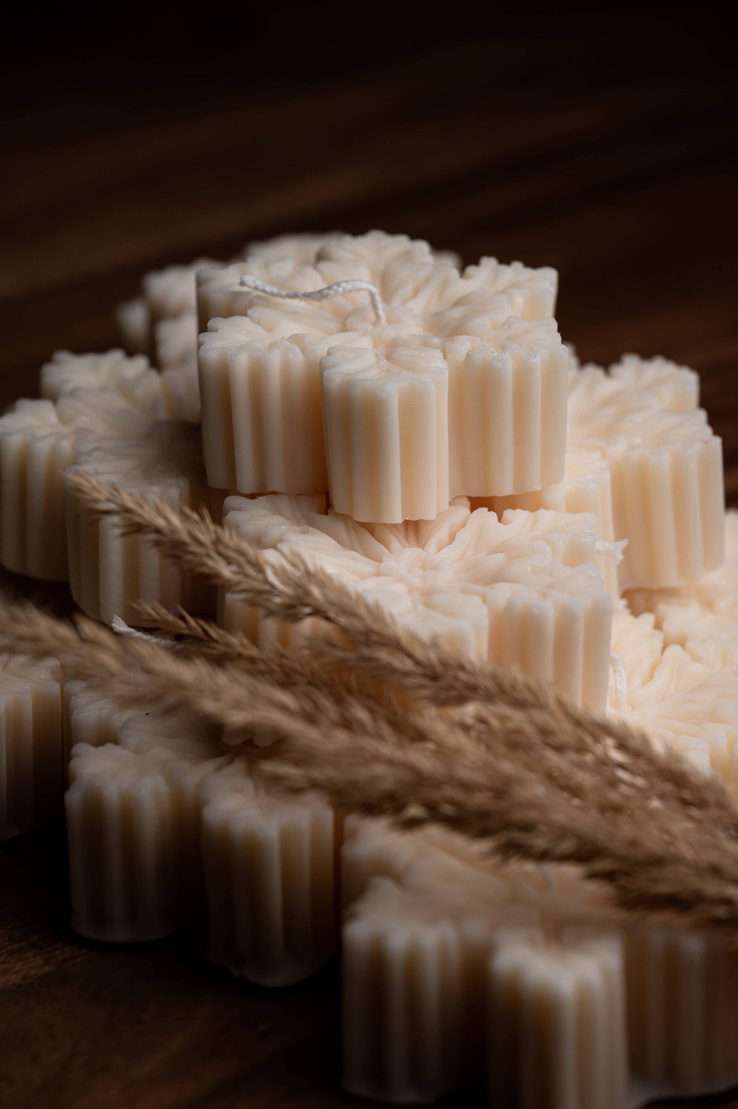 Snowflake Christmas Candle - Holiday Decor