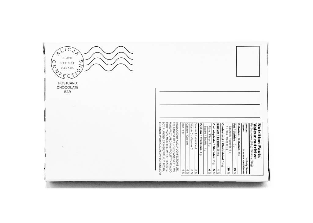 Slodka sól - Milk Chocolate Bar - Postcard