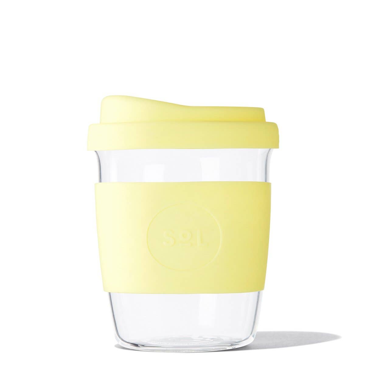 8OZ Yummy Yellow Glass Travel Tumbler