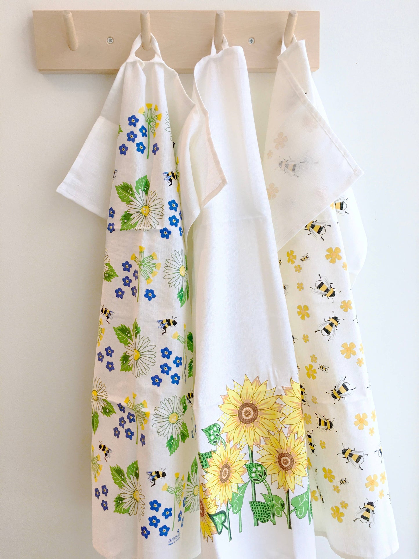 Bees - Linen Blend - Tea Towel