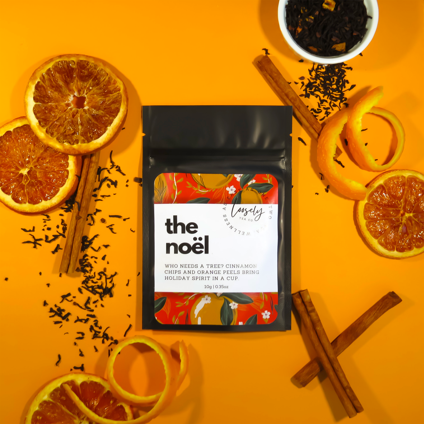 The Noël - Cinnamon and Orange Loose Tea: 10g Bag