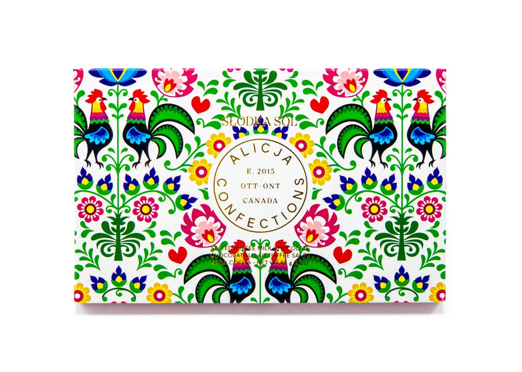 Slodka sól - Milk Chocolate Bar - Postcard