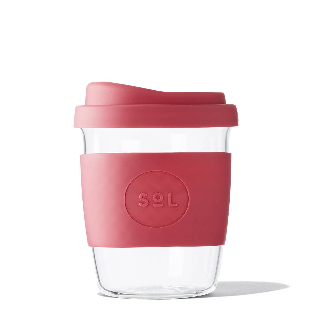 8OZ Radiant Rosé Glass Travel Tumbler