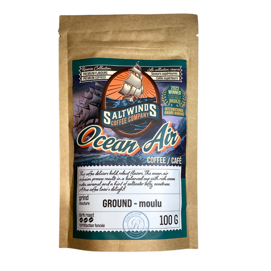 Ocean Air Coffee - Dark Roast - Ground - 100g