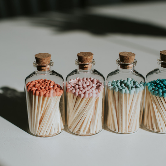 Arctic Teal Jar Matchsticks